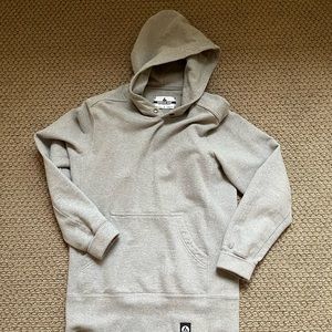 AMERICAN GIANT gray hoodie sweatshirt size men small 100% cotton